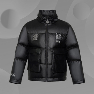 李宁反伍长安少年×STA_GROUP联名系列男子宽松短羽绒服AYMR491
