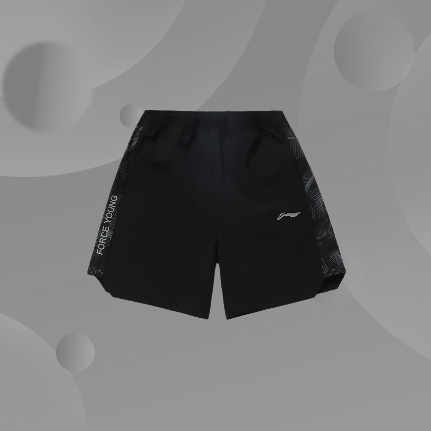 李宁正品新款运动生活系列运动短裤男小大童休闲运动裤YKSQ235