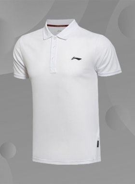 李宁运动短袖新款夏季男装训练系列冰凉短袖POLO衫运动服APLL027