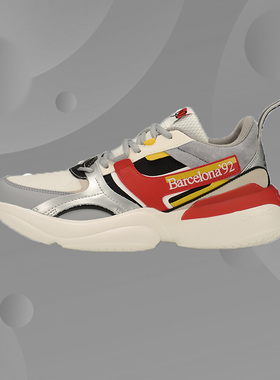 李宁男鞋纽约时装周时尚复古休闲时尚轻便休闲鞋运动鞋AGLP083