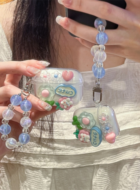 爱心兔子适用漫步者lollipro3i耳机套新款pro3漫步者lolli pro2S蓝牙耳机保护壳女pro2手链pro透明lollipro2s