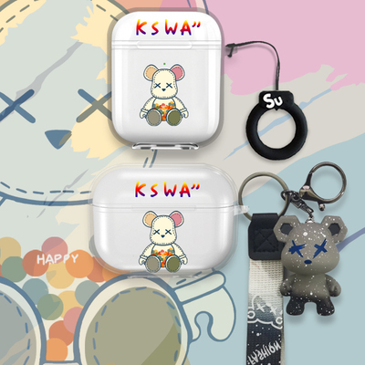 暴熊适用OPPO Enco Air4新声版蓝牙耳机保护套透明新款oppoencoair4新声版耳机壳卡通可爱潮牌防摔软壳盒女男