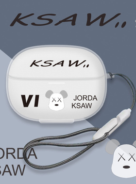 适用Bowie倍思MC1Pro蓝牙耳机保护壳透明新款挂绳倍思mc1 pro小云朵保护套pm144耳夹式138卡通开放式防摔男女