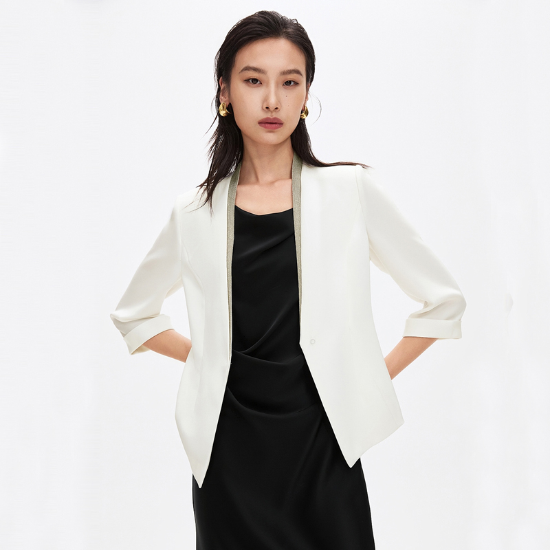 奈家商场同款2025夏季新款气质百搭薄款职业西装外套女XA02306V0