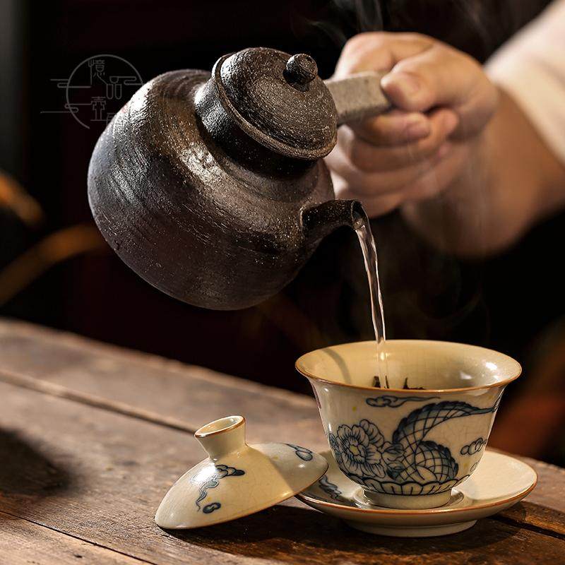 【资深茶客专用】唐羽老壶｜会呼吸的陶壶家用烧水泡茶砂铫壶炭炉,餐饮具,茶壶,淘宝优惠券,粉丝福利购,淘宝优惠卷