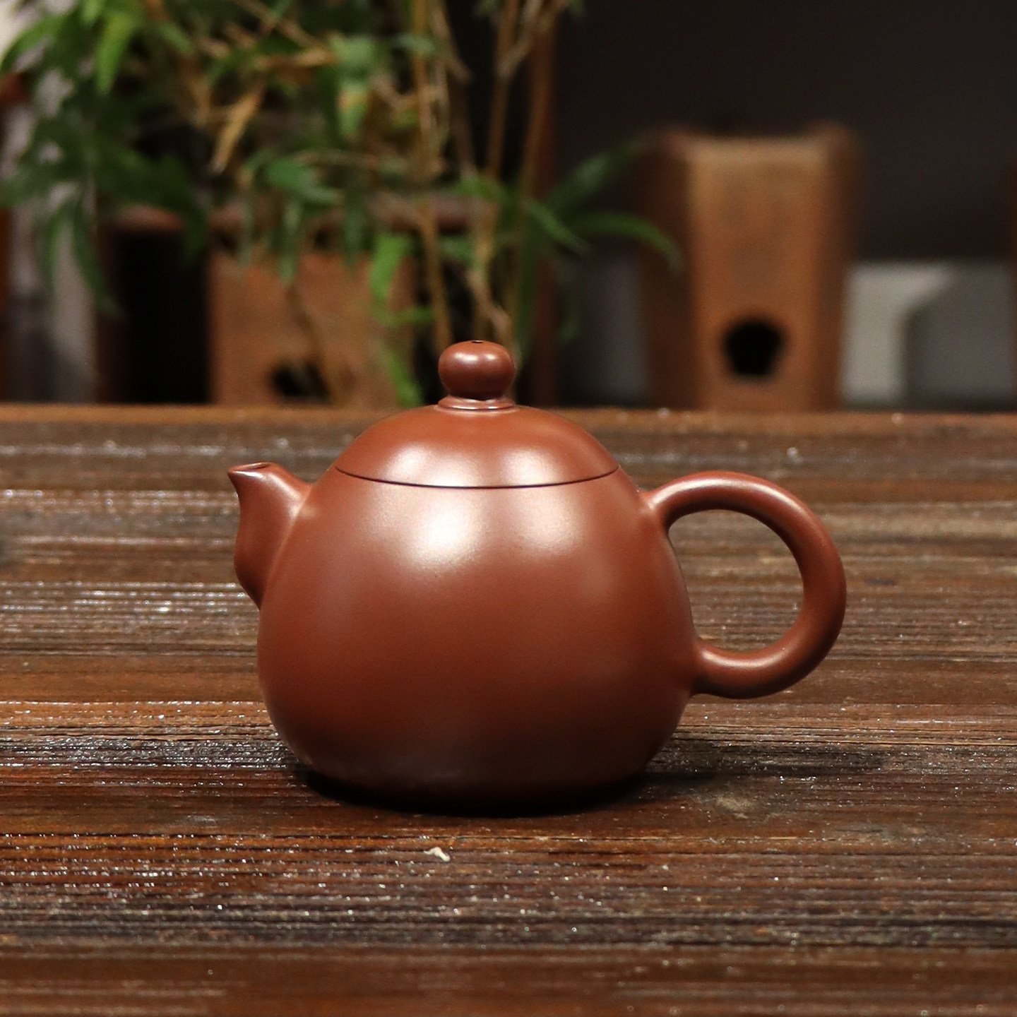 吴洁敏【文旦壶】朱泥原矿纯手拉壶全手工紫砂单人壶小号家用泡茶