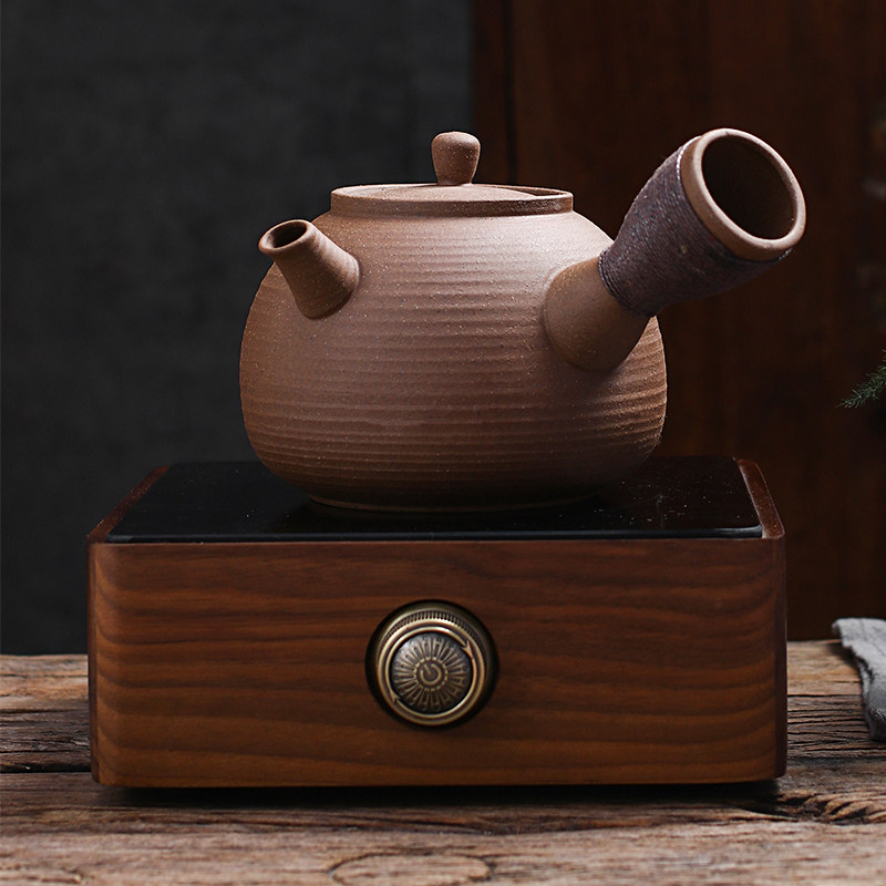 柴烧提梁养生纯手工大容量中式家用户外烧水粗陶侧把煮泡茶电陶壶,餐饮具,茶壶,淘宝优惠券,粉丝福利购,淘宝优惠卷