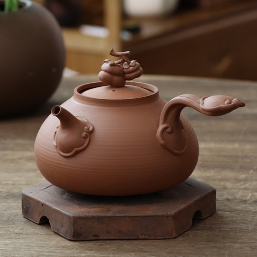 朱泥炭炉电陶炉烧水养生煮泡茶壶