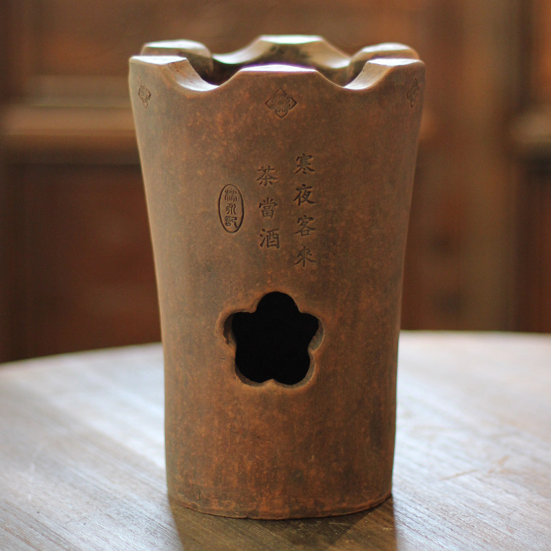 【老式炭炉】中式手工红泥碳炉家用煮茶耐火烧水泡茶户外酒精茶炉