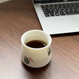 羊脂玉聚香束腰手冲咖啡杯闻香分享杯品鉴杯感官杯origami卡通