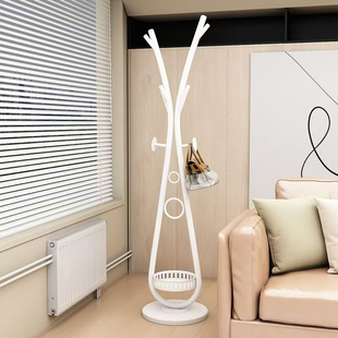 落地衣帽架简约现代立式 衣架卧室客厅百搭衣帽架帽子围巾包包家用