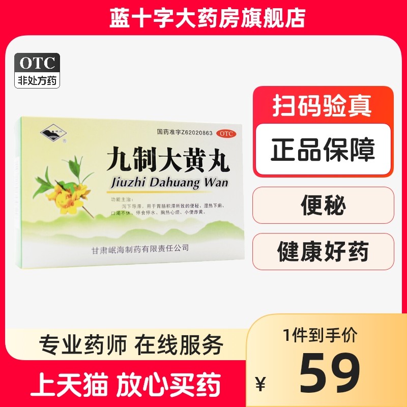 岷州 九制大黄丸 6g*10袋/盒