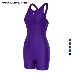 遮肉显瘦专业大码 夏连体女孩泳装 微胖游泳衣 KILOMETRE泳衣女款