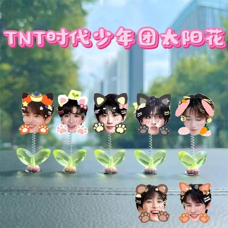 TNT时代少年团绿叶摇摇乐线下应援物料桌面摆件装饰饰品学生礼物