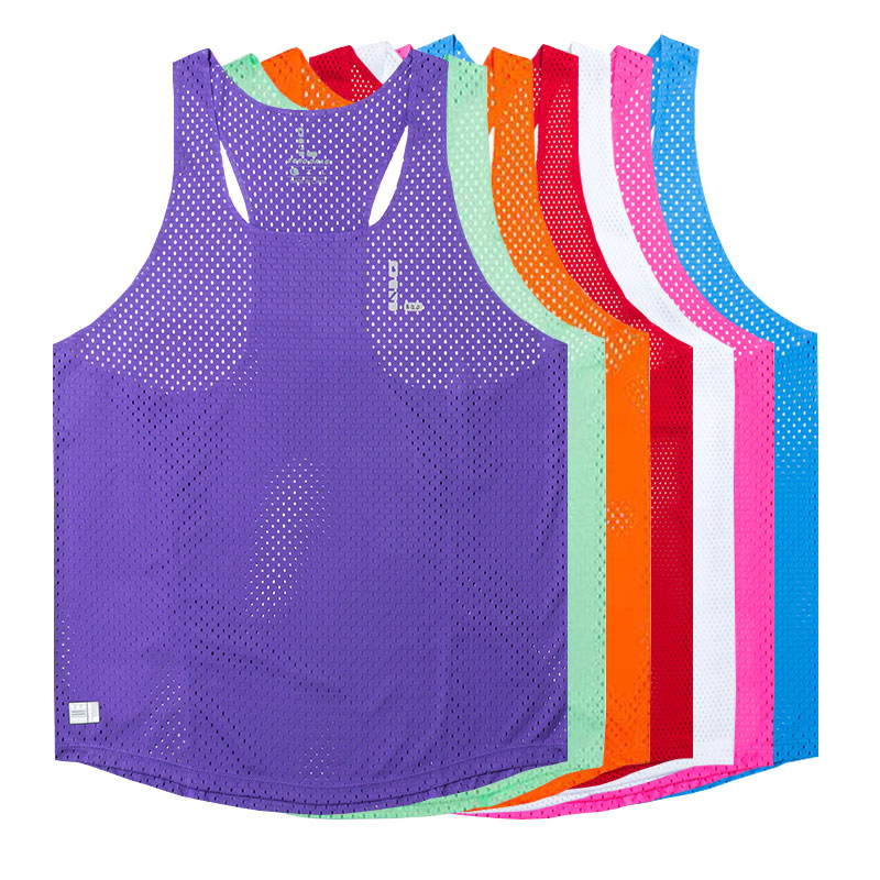 零阻力速干男田径背心运动训练