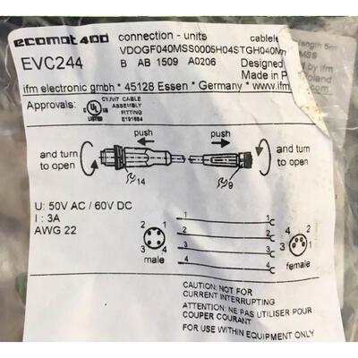 非实价议价议价EVC244.EVC412. EVT001.EVC023.德国传感器连接线
