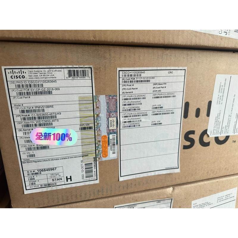 非实价议价议价Cisco/思科 WS-C3650-48TS-S 工程剩余非实价议价