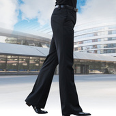 韩版 黑色休闲裤 潮流男士 垂感免烫男式 子秋季 喇叭裤 裤 修身 商务西装