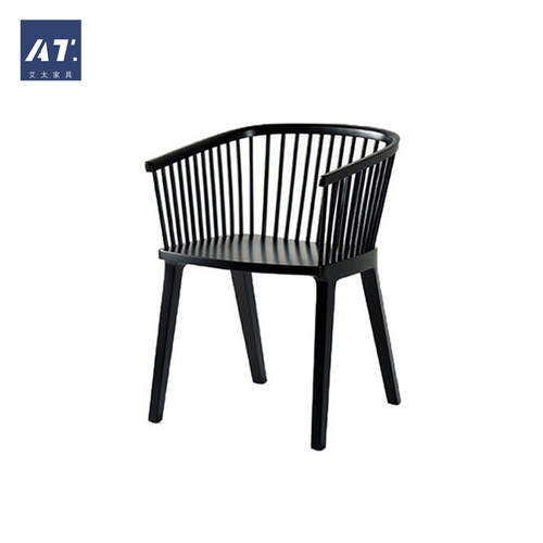AIVTAI/设计师家具secreto chair酒店咖啡厅洽谈椅纯实木餐椅