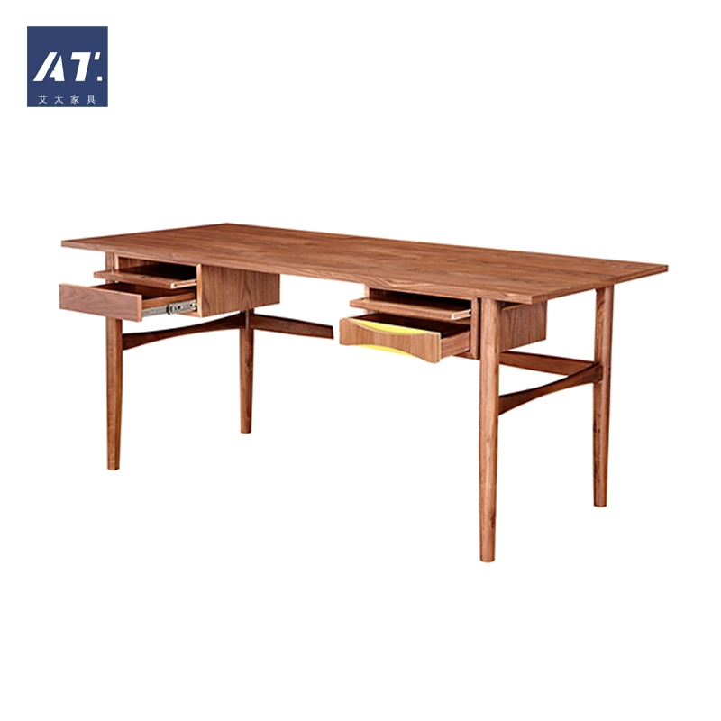 AIVTAI/北欧风实木 创意设计师家具 houston desk休斯顿写字台