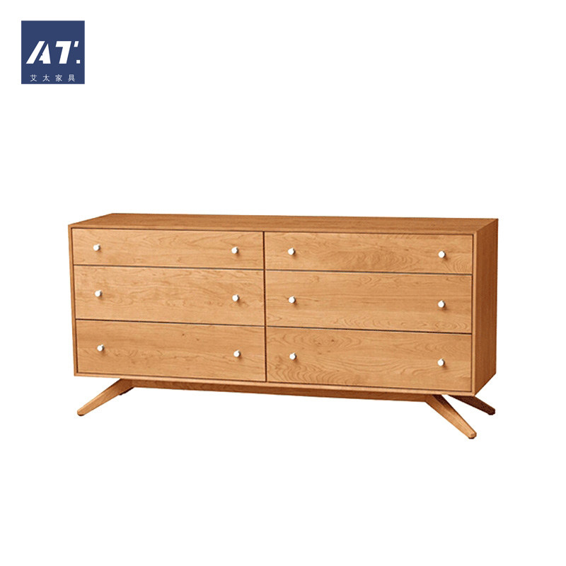 AIVTAI/实木设计师家具astrid 6 drawers dresser储物梳妆台