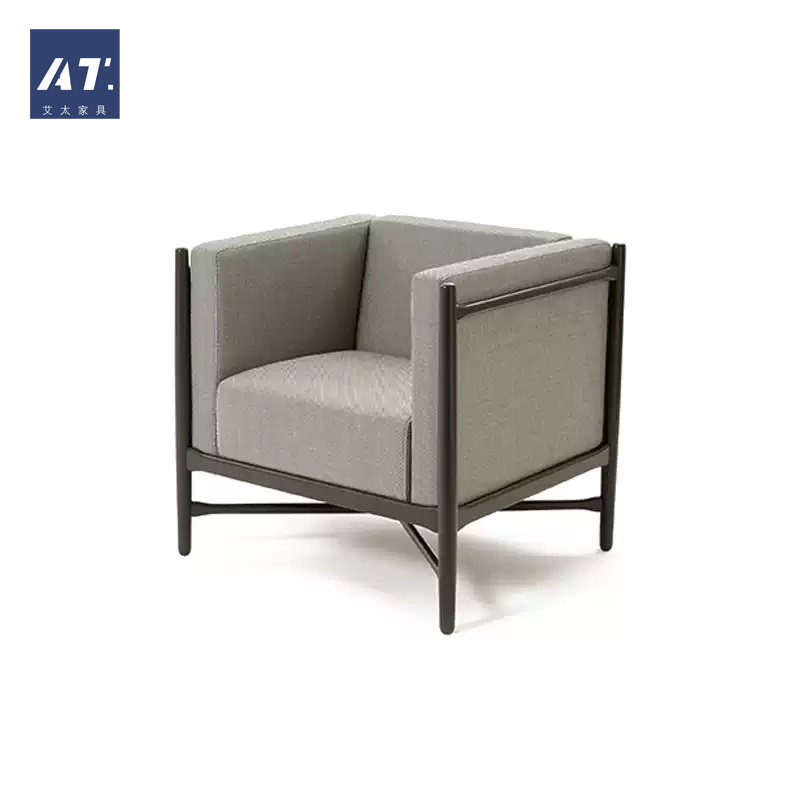AIVTAI/经典设计师家具 loka sofa洛卡沙发进口布艺单人休闲