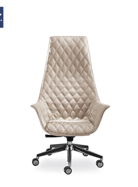 AIVTAI/创意办公家具kimera chair全真皮五星脚大班椅