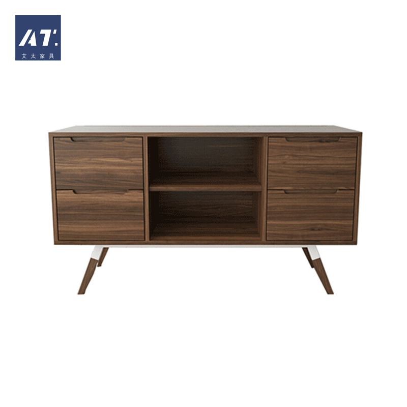 AIVTAI/北欧实木 设计师家具 avenue console胡桃色储物餐边柜
