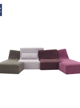 AIVTAI/创意设计师家具confluences sofa融合沙发四拼布艺沙发