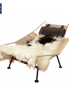 AIVTAI/经典设计师家具 flag halyard chair羊毛沙发椅 创意躺椅