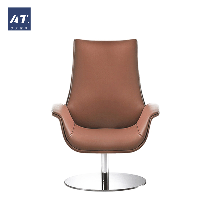 AIVTAI/办公家具 kriteria chair真皮圆盘脚中班洽谈椅