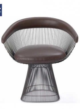 AIVTAI/创意设计师家具platner dining chair普拉特纳金属餐椅