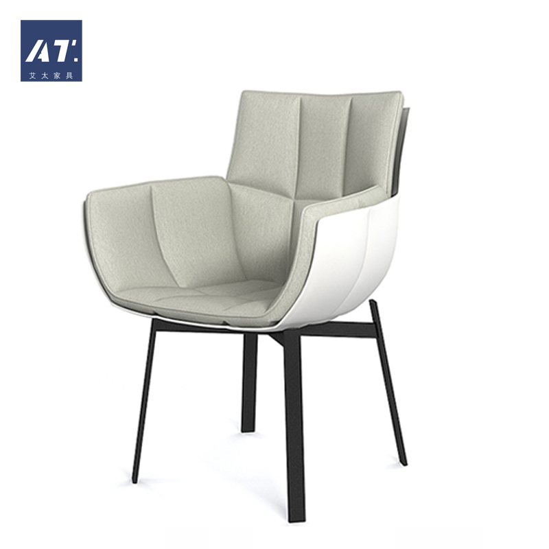 AIVTAI/创意设计师家具 husk armchair稻壳扶手椅 休闲肌肉椅