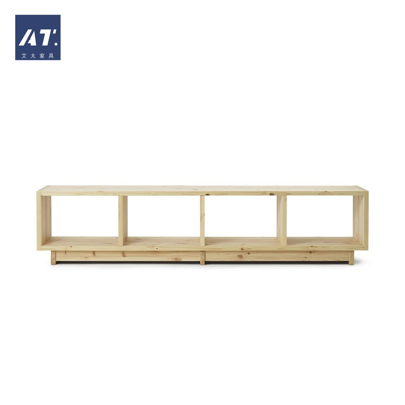 AIVTAI/设计师家具 Plank Bookcase Low Pine 木板书柜低松木柜子