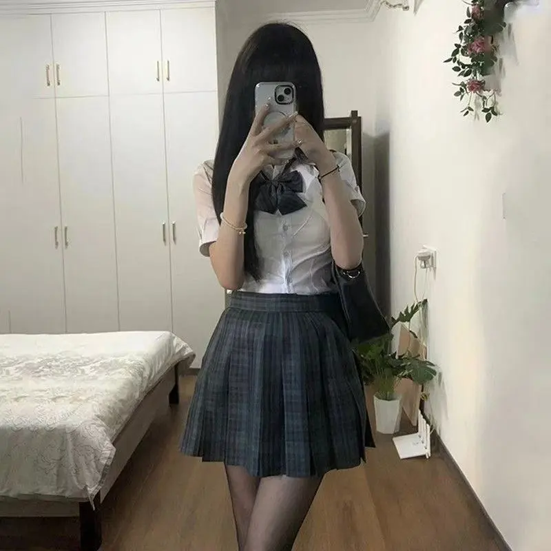 正版半身裙日系合集正版正统JK格裙女班服jks制服 百褶裙性感