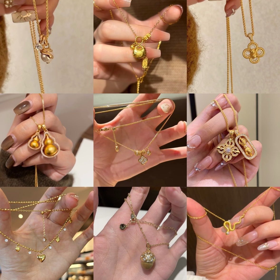 真金电镀新中式锆石貔貅项链轻奢高级感锁骨链小众时尚气质饰品女