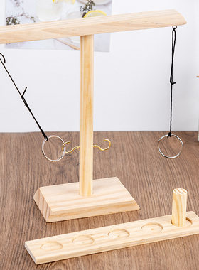 Ring toss Game 潮玩木制投掷游戏钩环投环互动套环抛抛乐玩具