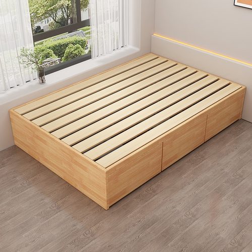 缘百年现代简约储物收耐榻榻米床