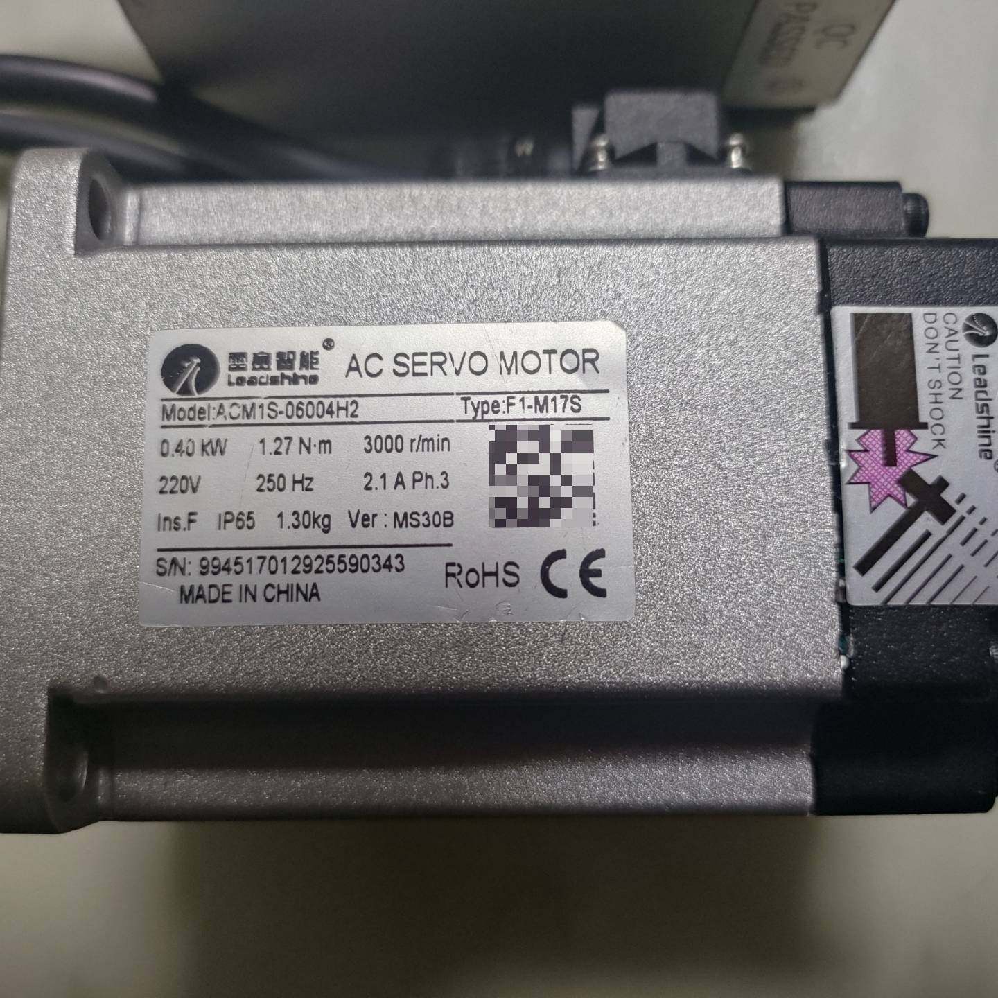 询价购-雷赛伺服电机ACM1S-06004H2，型号F1-M17S，