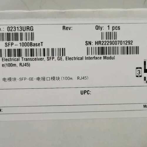 议价~SFP-1000BaseT，千兆电口模块，全新原装，~可维修