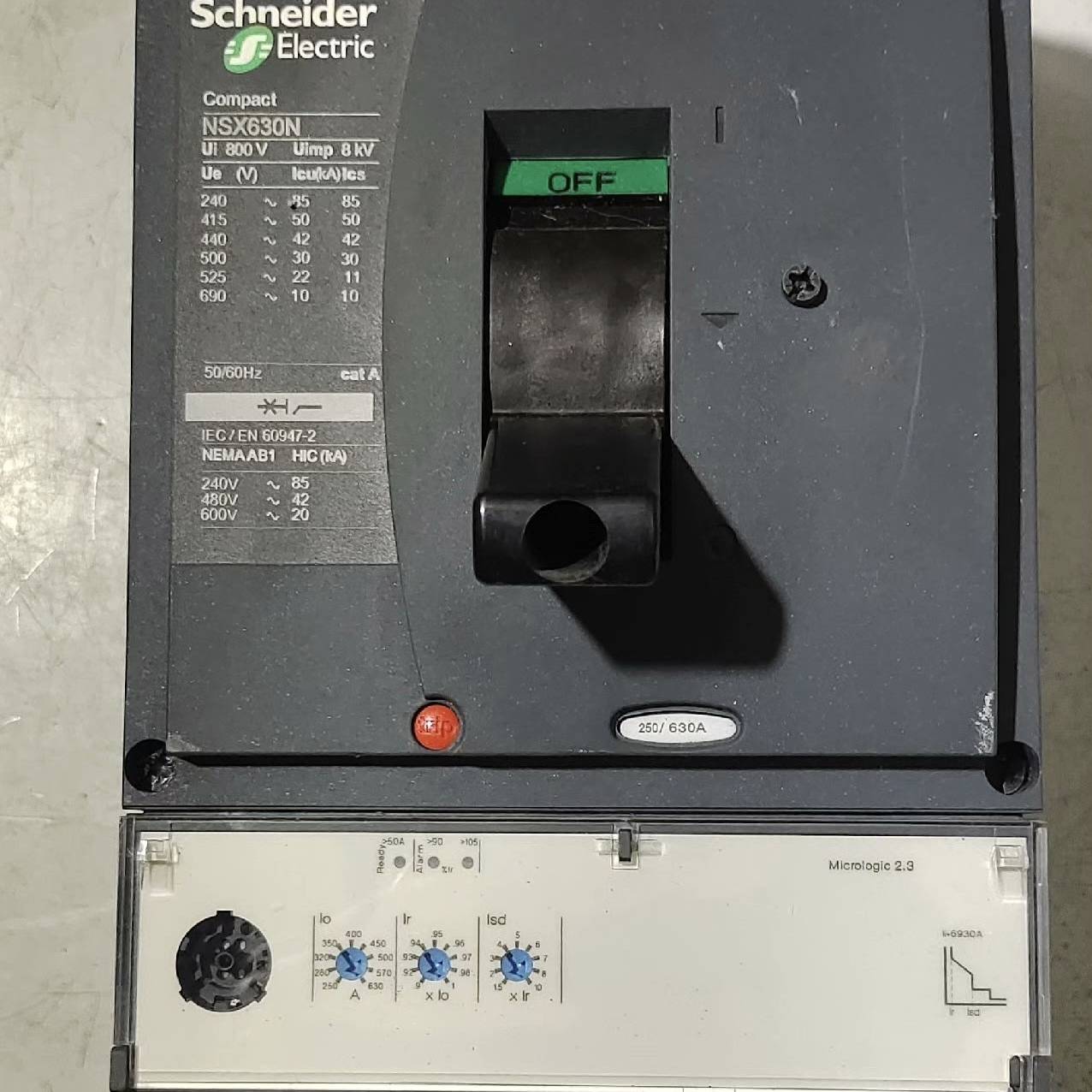 询价购-正品原装施耐德NSX630N塑壳断路器，250/
