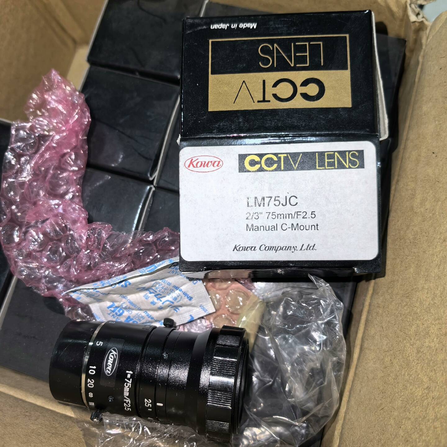 询价购-日本工业镜头，lm75jc，全新带包装，