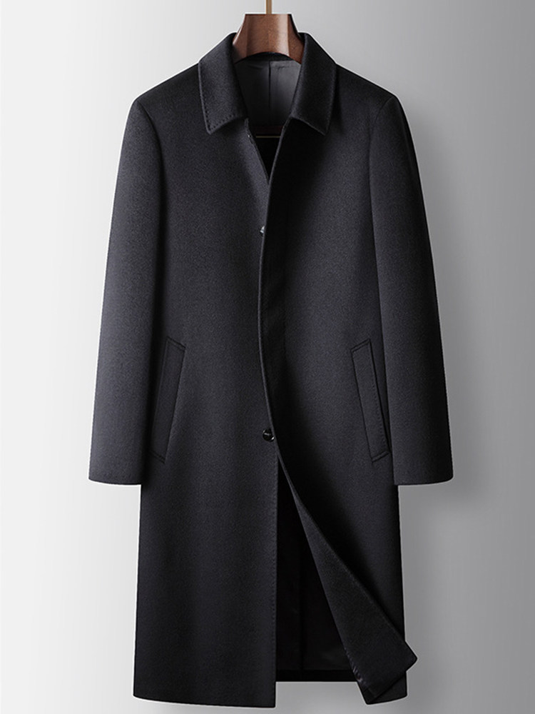 圣彼嘉羊绒大衣男冬季长款皮草桑蚕丝羊毛兔毛内胆毛呢风衣外套男,男装,毛呢大衣,淘宝优惠券,粉丝福利购,淘宝优惠卷