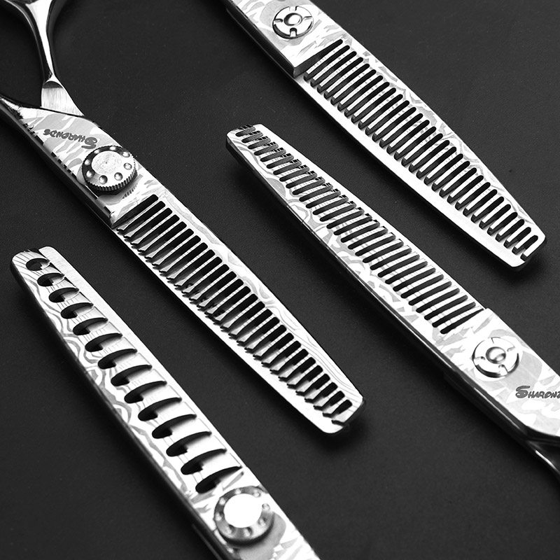 新款大马士革美发刀剪发型师6寸平剪牙剪发廊无痕牙剪打薄理发剪,居家日用,美发刀剪,淘宝优惠券,粉丝福利购,淘宝优惠卷
