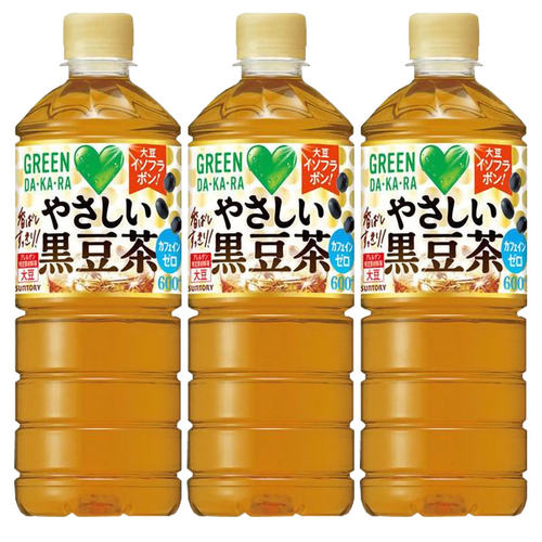 日本进口三得利GREEN DAKARA黑豆茶饮料无糖黑豆香清新下午饮品