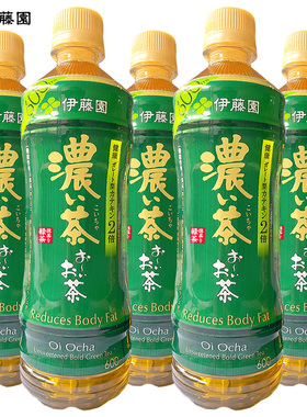 日本进口ITOEN伊藤园Oi Cha无糖浓郁绿茶抹茶饮料600ml*4瓶