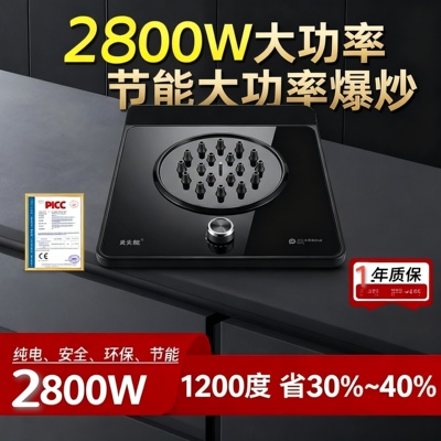 2800W燚龙电焰灶嵌入/台式两用电火灶电磁炉电焰科技灶亮生活