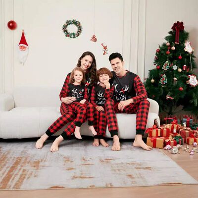Christmas cosplay pajamas pyjamas family set2025圣诞亲子睡衣