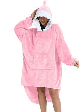 H oodie blanket hoodie oversized wearable couple澳洲跨境毛毯