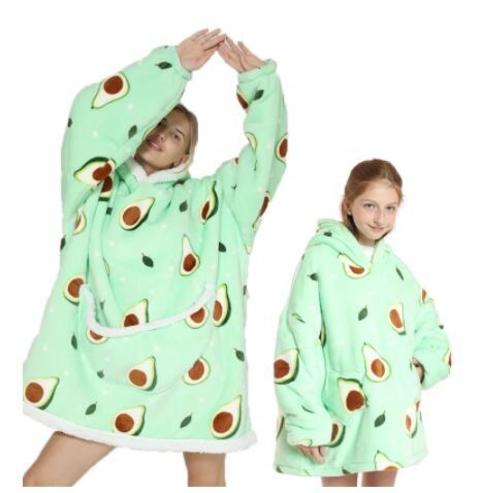 H oodie blanket hoodie couple kids family情侣亲子懒人服套头